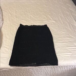 Elegant Black Lace Skirt